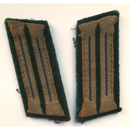Pair WW2 German Army M36 Tunic Medical Collar Tabs - German Third Reich