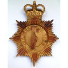 Kent Constabulary Night Duty Helmet Plate - Queen's Crown - British Police Insignia