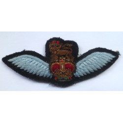 Army Glider/Pilot Bullion Dress Badge - Queen's Crown - British Military Insignia