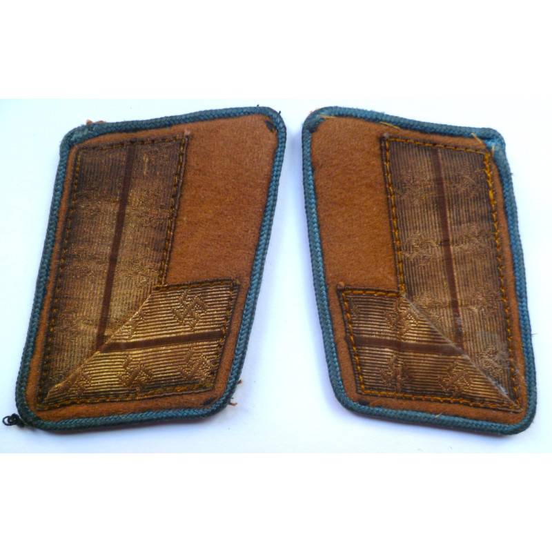 WW2 German NSDAP Orstgruppe Level Cell-Leader Collar Tabs - German Third Reich