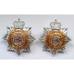Pair Royal Corps of Transport Staybrite Collar Badges - British Military Insignia