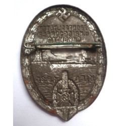 WW2 German NSKOV - Day of Honor for Frontline Soldiers and War Victims, Kiel, September 1, 1935 Tinnie - German Third Reich