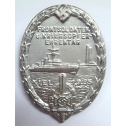 WW2 German NSKOV - Day of Honor for Frontline Soldiers and War Victims, Kiel, September 1, 1935 Tinnie - German Third Reich