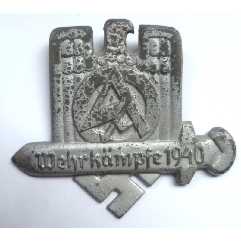 WW2 German  S.A. Wehrkampfe 1940 Tinnie - German Third Reich