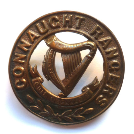 Connaught Rangers Helmet Plate Center - British Military Insignia