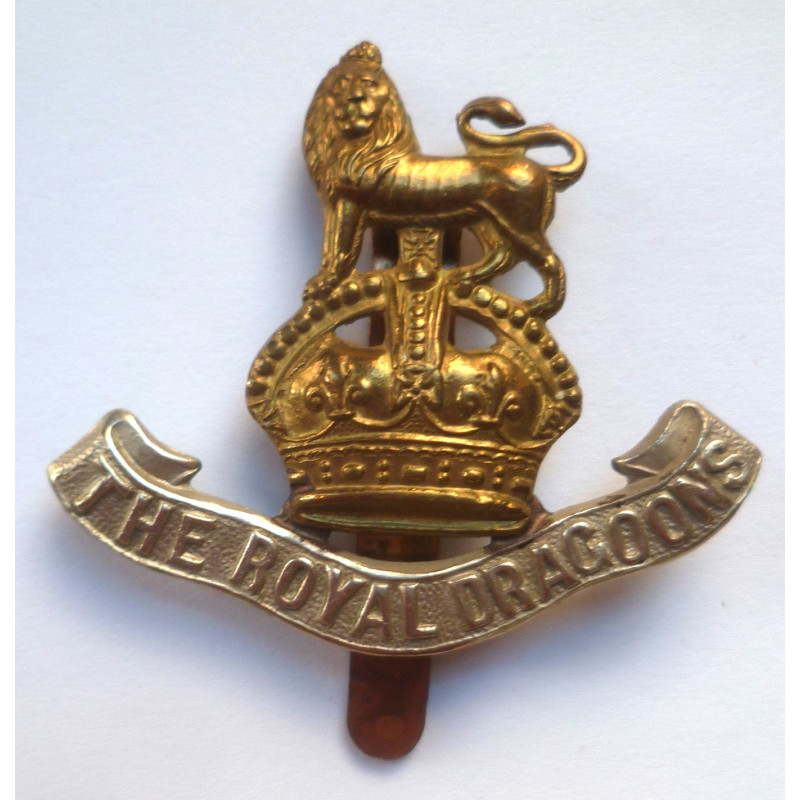 WW2 The Royal Dragoons Cap Badge - British Military Insignia