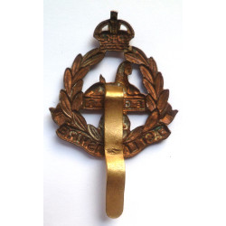 WW1 East Lancashire Regiment All Brass Economy Cap Badge - British Military Insignia