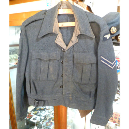 WW2 1945 RAF Battledress Blouse War Service Dress - British Military Insignia