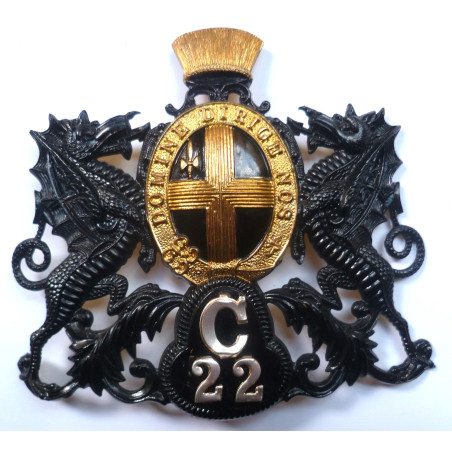 City Of London Police Helmet Plate "C" Division - British Police Insignia