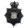 Birmingham City Police Night Duty Helmet Plate - Queen's Crown - British Police Insignia