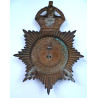 Lincolnshire Constabulary Night Duty Helmet Plate - King's Crown - British Police Insignia