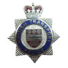 British Transport Police Enameled Cap/Hat Badge - Queen's Crown - British Police Insignia