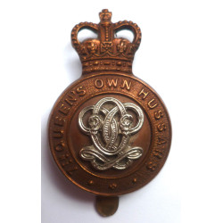 7th The Queen's Own Hussars Cap Badge - Queen's Crown - British Military Hat Insignia
