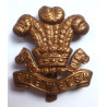 WW1 Welsh Regiment All Brass Economy Cap Badge - British Military Insignia