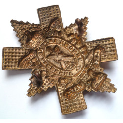 WW1 Black Watch All Brass Economy Cap/Glengarry Badge - British Military Insignia