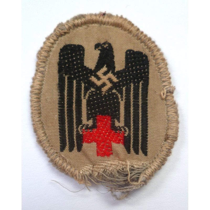 WW2 German Red Cross DRK Cloth Side Cap - German Third Reich