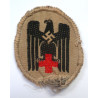 WW2 German Red Cross DRK Cloth Side Cap - German Third Reich