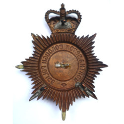 Northampton Borough Police Night Duty Helmet Plate - Queen's Crown - British Police Insignia