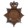 Hampshire Constabulary Night Duty Helmet Plate - Queen's Crown - British Police Insignia