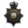 Hampshire Constabulary Night Duty Helmet Plate - Queen's Crown - British Police Insignia