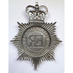 West Yorkshire Helmet Plate - Queen's Crown - British Police Insignia