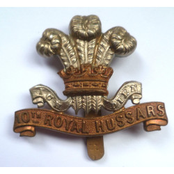 WW2 10th Royal Hussars Cap Badge - British Military Insignia