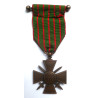 French Republic : Croix de Guerre 1914-18 Medal With Bronze Star - World War One