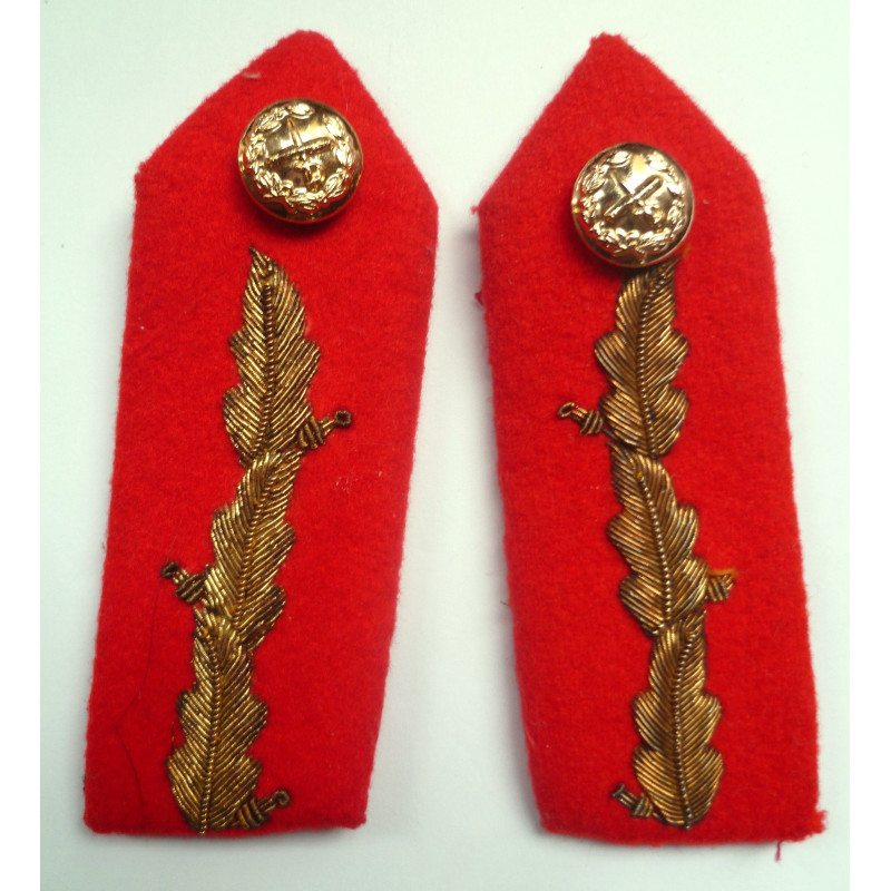 Pair of General's Gorget Collar Tabs - British Military Insignia