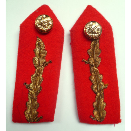 Pair of General's Gorget Collar Tabs - British Military Insignia