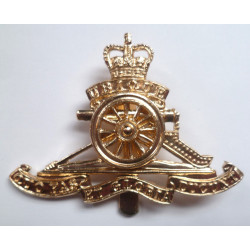 Royal Artillery Staybrite Cap Badge - British Military Insignia