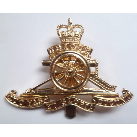 Royal Artillery Staybrite Cap Badge - British Military Insignia