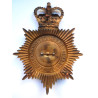 Northampton & County Constabulary Night Duty Helmet Plate - Queen's Crown - British Police Insignia