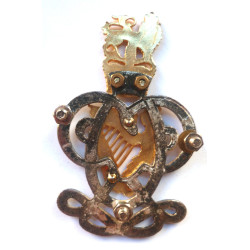 Queen's Royal Hussars Officer's Pouch Badge - British Military Insignia