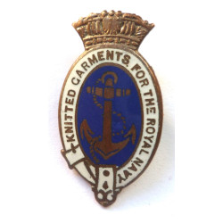 Knitted Garments For The Royal Navy Pin Badge - British Military Insignia