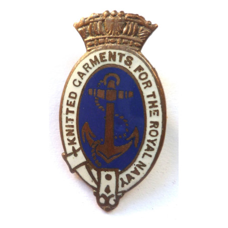 Knitted Garments For The Royal Navy Pin Badge - British Military Insignia