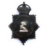 Luton Police Night Duty Helmet Plate - King's Crown - British Police Insignia