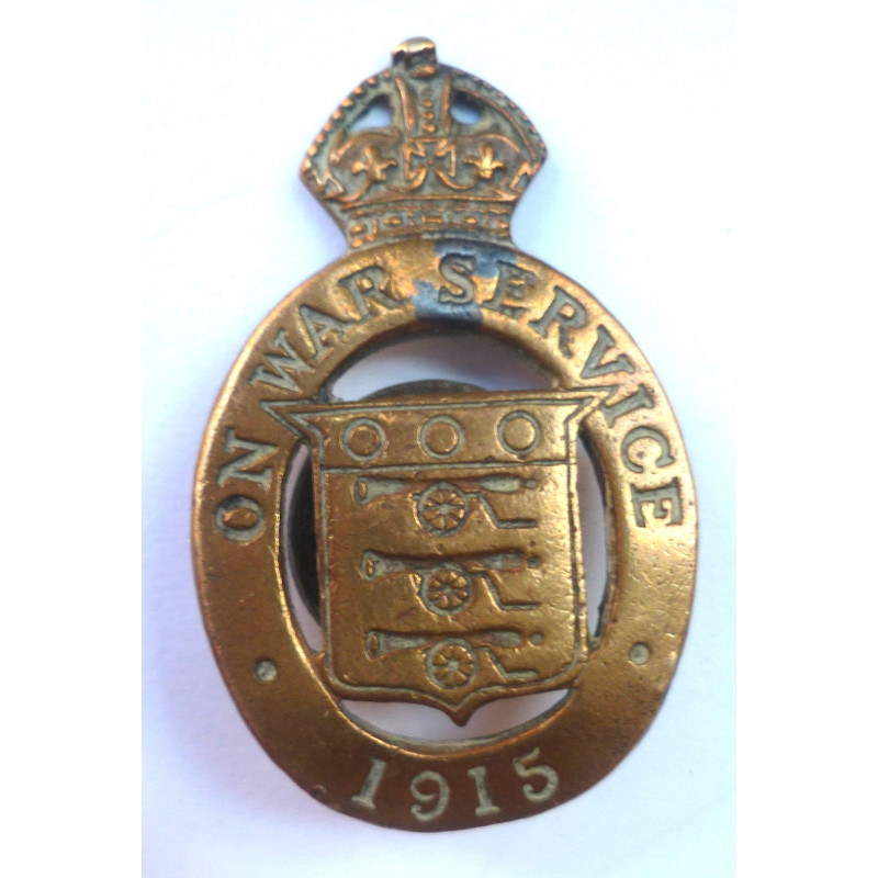 WW1 On War Service Ordnance Factory Workers Badge - British Army Insignia