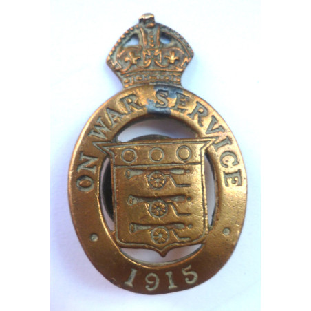 WW1 On War Service Ordnance Factory Workers Badge - British Army Insignia