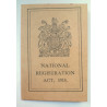 National Registration Act 1915 Certificate - British Army Insignia