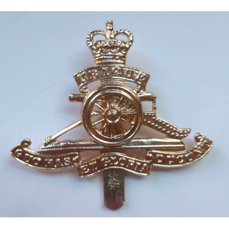 Royal Artillery Staybrite Cap Badge - British Army Insignia