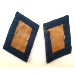 Pair of German Luftwaffe Medical Enlisted Mans Tunic Collar Tabs - German Third Reich
