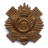WW1 Highland Light Infantry All Brass Economy Cap Badge