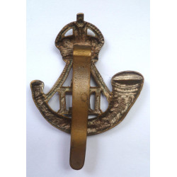 WW1 Durham Light Infantry All Brass Economy Cap Badge - British Army Insignia