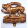 WW1 Leicestershire Regiment All Brass Economy Cap Badge - British Army Insignia