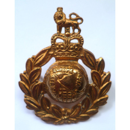 Royal Marines Cap Badge - Queen's Crown - British Army Insignia