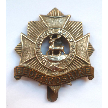WW1 Bedfordshire Regiment Cap Badge - British Army Insignia