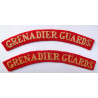 Pair Grenadier Guards Cloth Shoulder Titles