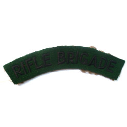 Rifle Brigade Cloth Shoulder Title  - British Military Insignia