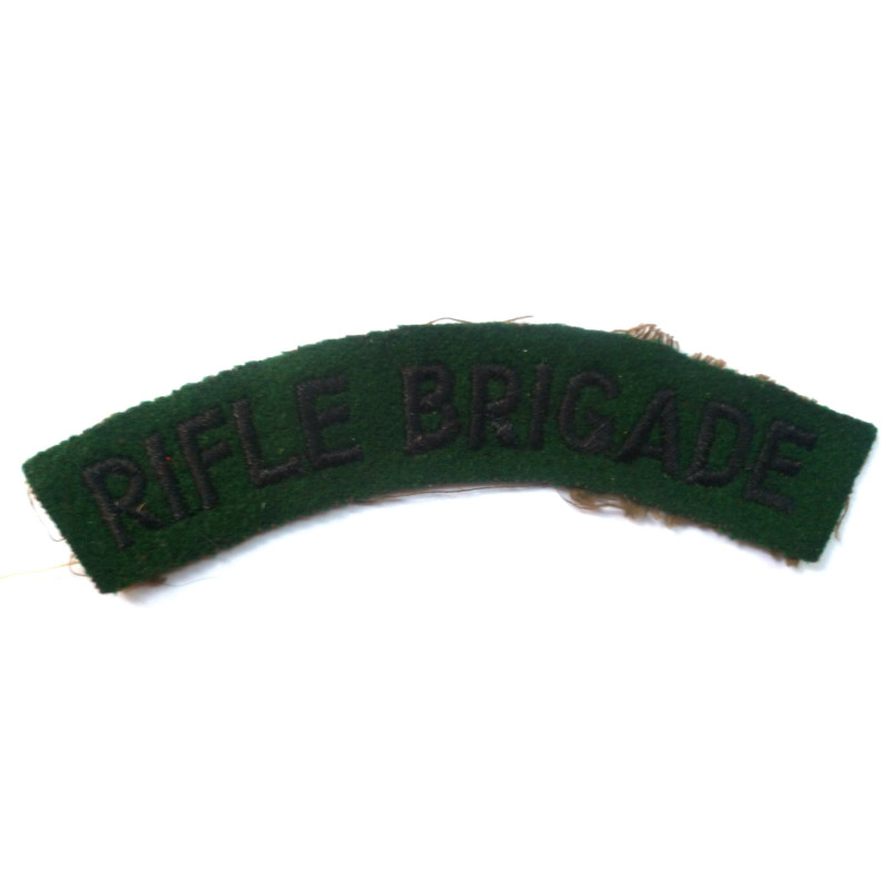 Rifle Brigade Cloth Shoulder Title  - British Military Insignia