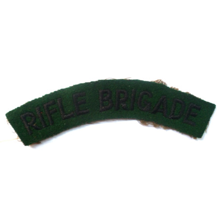Rifle Brigade Cloth Shoulder Title  - British Military Insignia